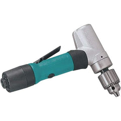 Dynabrade - 1/4" Keyed Chuck - Right Angle Handle, 3,200 RPM, 22 CFM, 0.4 hp - Top Tool & Supply