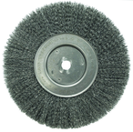 10" Diameter - 3/4" Arbor Hole - Crimped Steel Wire Straight Wheel - Top Tool & Supply