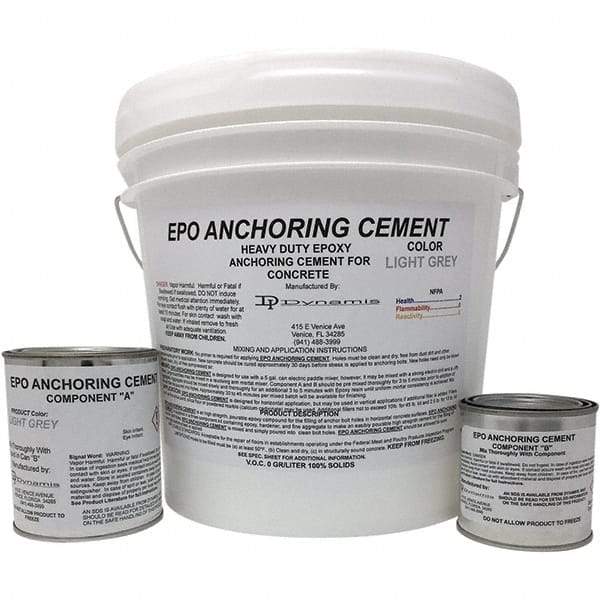 Made in USA - 256 oz Pail Two Part Epoxy - 1440 min Working Time, 15,000 psi Shear Strength - Top Tool & Supply