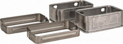 KabelSchlepp - 4.57 Inch Outside Width x 2.68 Inch Outside Height, Cable and Hose Carrier Stainless Steel Tube Mounting Bracket Set - 5.51 Inch Bend Radius, 4.01 Inch Inside Width x 2.05 Inch Inside Height - Top Tool & Supply