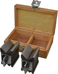 Value Collection - 4.76 to 2-3/4" Capacity, 90° Angle, Steel V-Block - 3-3/16" Long x 2-3/8" Wide x 3-3/4" High, Sold as Matched Pair - Top Tool & Supply