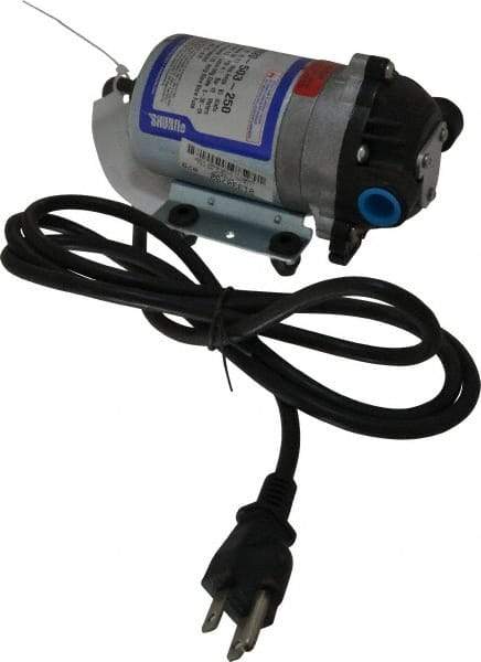 Pentair - 1/10 HP, 3/8 Inlet Size, 3/8 Outlet Size, ByPass, Diaphragm Spray Pump - 115 Input Voltage, Polypropylene, 1.40 Max GPM - Top Tool & Supply