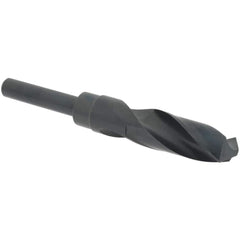 Reduced Shank Drill Bit: 29/32'' Dia, 1/2'' Shank Dia, 118  ™, High Speed Steel 6'' OAL, 3'' Flute Length, Oxide Finish, Straight-Cylindrical Shank, RH Cut