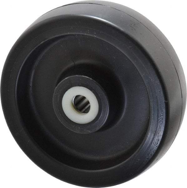 Fairbanks - 6 Inch Diameter x 2 Inch Wide, Polyolefin Caster Wheel - 1,200 Lb. Capacity, 2-3/16 Inch Hub Length, 5/8 Inch Axle Diameter, Roller Bearing - Top Tool & Supply