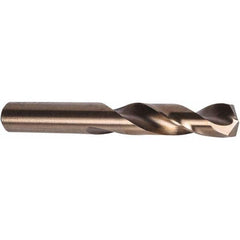 Screw Machine Length Drill Bit: 0.242″ Dia, 135 °, Cobalt Coated, Right Hand Cut, Spiral Flute, Straight-Cylindrical Shank, Series M42CO