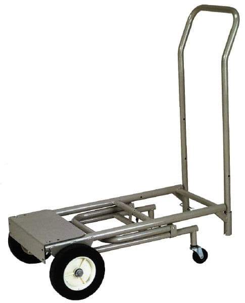 Wesco Industrial Products - 400 Lb Capacity Hand Truck - Swept Back Handle, Steel, Semi-Pneumatic Wheels - Top Tool & Supply