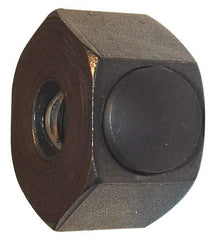 Morton Machine Works - M12x1.75 Metric Coarse Steel Right Hand Push Button Hex Nut - 35mm Across Flats, 28.5mm High, Black Oxide Finish - Top Tool & Supply