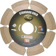 Core Cut - 4" Diam, 20mm Arbor Hole Diam, Wet & Dry Cut Saw Blade - Diamond-Tipped, Standard Round Arbor - Top Tool & Supply