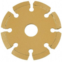 Core Cut - 4-1/2" Diam, 20mm Arbor Hole Diam, Wet & Dry Cut Saw Blade - Diamond-Tipped, Standard Round Arbor - Top Tool & Supply