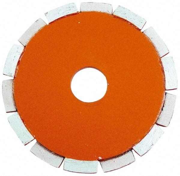 Core Cut - 4-1/2" Diam, 20mm Arbor Hole Diam, Wet & Dry Cut Saw Blade - Diamond-Tipped, Standard Round Arbor - Top Tool & Supply