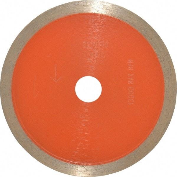 Core Cut - 4" Diam, 5/8" Arbor Hole Diam, Wet & Dry Cut Saw Blade - Diamond-Tipped, Standard Round Arbor - Top Tool & Supply