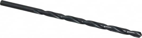 Extra Length Drill Bit: 0.4063″ Dia, 118 °, High Speed Steel Oxide Finish, 10″ OAL, Spiral Flute, Straight-Cylindrical Shank