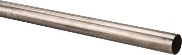 Made in USA - 6' Long, 1" OD, 304 Stainless Steel Tube - 0.035" Wall Thickness - Top Tool & Supply