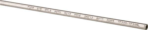 Value Collection - 6' Long, 5/16" OD, 304 Stainless Steel Tube - 0.035" Wall Thickness - Top Tool & Supply