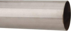 Made in USA - 6' Long, 3" OD, 304 Stainless Steel Welded Tube - 0.065" Wall Thickness - Top Tool & Supply