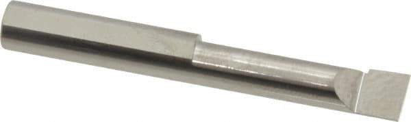 Scientific Cutting Tools - 0.248" Min Bore Diam, 1" Max Bore Depth, 1/4 Shank Diam, Radial Relief Boring Bar - Right Hand Cut, Solid Carbide, Uncoated - Exact Industrial Supply