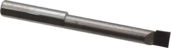 Scientific Cutting Tools - 0.248" Min Bore Diam, 1-1/2" Max Bore Depth, 1/4 Shank Diam, Radial Relief Boring Bar - Right Hand Cut, Solid Carbide, Uncoated - Exact Industrial Supply