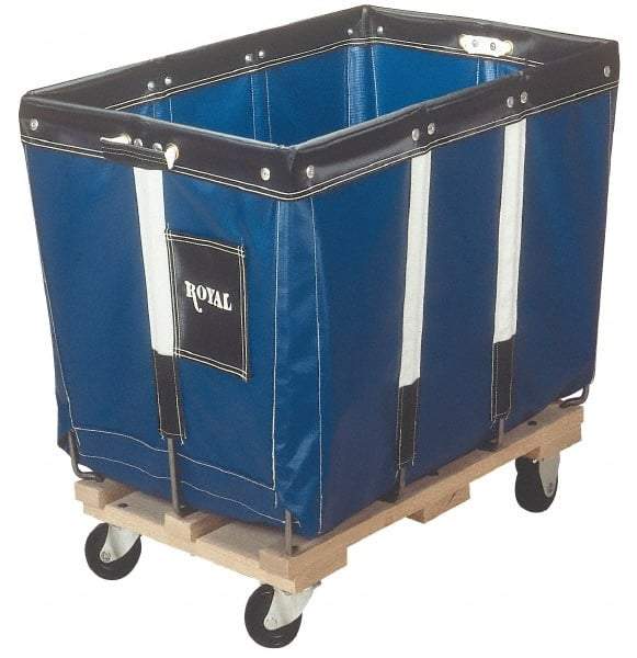 Royal Basket Trucks - 34" Long x 22" Wide x 29" High, Blue Vinyl Replacement Liner - Use with Royal - 8 Bushel Capacity Basket Trucks - Top Tool & Supply