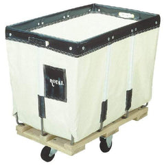 Royal Basket Trucks - 36" Long x 26" Wide x 33-1/2" High, White Canvas Replacement Liner - Use with Royal - 12 Bushel Capacity Basket Trucks - Top Tool & Supply