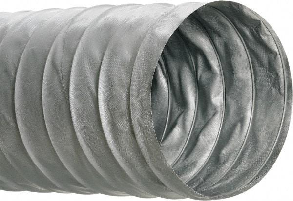 Hi-Tech Duravent - 10" ID, 25' Long, PVC Blower & Duct Hose - Gray, 5" Bend Radius, 0.1 In/Hg, 0.6 Max psi, 0 to 250°F, Flame Retarding - Top Tool & Supply