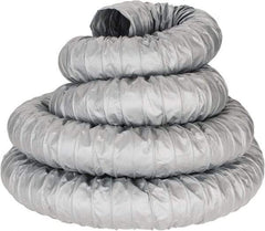 Hi-Tech Duravent - 4" ID, 25' Long, PVC Blower & Duct Hose - Gray, 2" Bend Radius, 0.15 In/Hg, 0.85 Max psi, 0 to 250°F, Flame Retarding - Top Tool & Supply