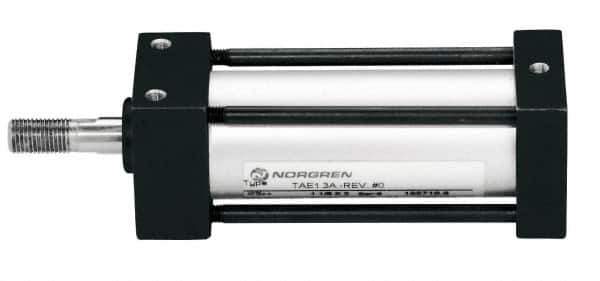 Norgren - 5" Stroke x 1-1/8" Bore Single Acting Air Cylinder - 1/8 Port, 5/16-18 Rod Thread, 150 Max psi, -20 to 200°F - Top Tool & Supply