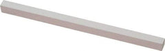 Norton - 900 Grit Aluminum Oxide Square Polishing Stone - Super Fine Grade, 1/4" Wide x 6" Long x 1/4" Thick - Top Tool & Supply