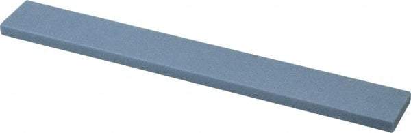 Norton - 80 Grit Aluminum Oxide Rectangular Polishing Stone - Medium Grade, 1" Wide x 8" Long x 1/4" Thick - Top Tool & Supply