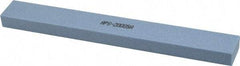 Norton - 80 Grit Aluminum Oxide Rectangular Polishing Stone - Medium Grade, 1" Wide x 8" Long x 1/2" Thick - Top Tool & Supply