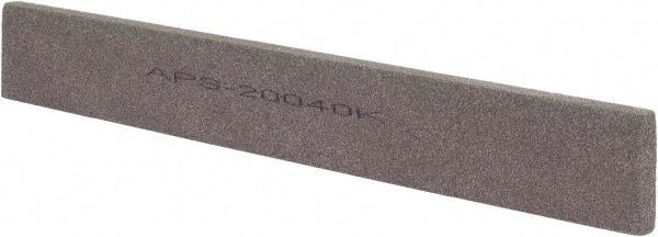 Norton - 120 Grit Aluminum Oxide Rectangular Polishing Stone - Fine Grade, 1" Wide x 8" Long x 1/4" Thick - Top Tool & Supply