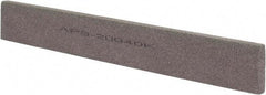 Norton - 120 Grit Aluminum Oxide Rectangular Polishing Stone - Fine Grade, 1" Wide x 8" Long x 1/4" Thick - Top Tool & Supply