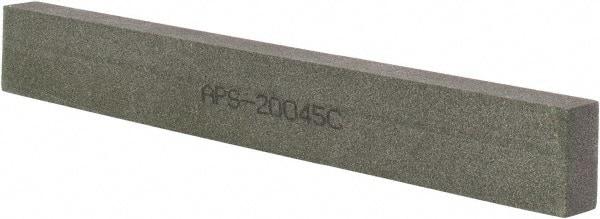 Norton - 120 Grit Aluminum Oxide Rectangular Polishing Stone - Fine Grade, 1" Wide x 8" Long x 1/2" Thick - Top Tool & Supply