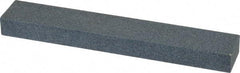 Made in USA - 120 Grit Aluminum Oxide Rectangular Polishing Stone - Fine Grade, 1" Wide x 6" Long x 1/2" Thick - Top Tool & Supply