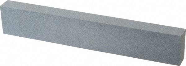 Made in USA - 180 Grit Aluminum Oxide Rectangular Polishing Stone - Very Fine Grade, 1" Wide x 6" Long x 1/2" Thick - Top Tool & Supply