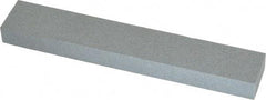 Made in USA - 220 Grit Aluminum Oxide Rectangular Polishing Stone - Very Fine Grade, 1" Wide x 6" Long x 1/2" Thick - Top Tool & Supply