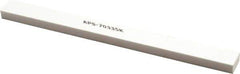 Made in USA - 320 Grit Aluminum Oxide Rectangular Polishing Stone - Extra Fine Grade, 1/2" Wide x 6" Long x 1/4" Thick - Top Tool & Supply