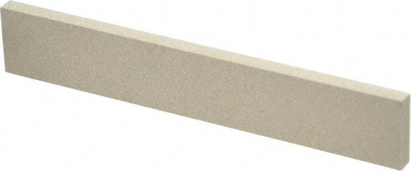 Made in USA - 320 Grit Aluminum Oxide Rectangular Polishing Stone - Extra Fine Grade, 1" Wide x 6" Long x 1/4" Thick - Top Tool & Supply