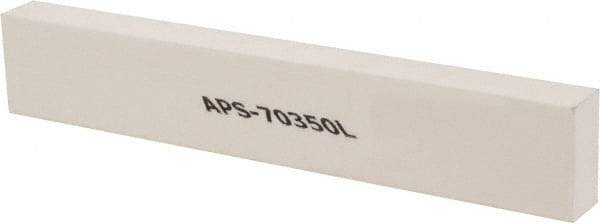 Made in USA - 320 Grit Aluminum Oxide Rectangular Polishing Stone - Extra Fine Grade, 1" Wide x 6" Long x 1/2" Thick - Top Tool & Supply