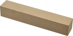 Made in USA - 400 Grit Aluminum Oxide Square Polishing Stone - Super Fine Grade, 1" Wide x 6" Long x 1" Thick - Top Tool & Supply