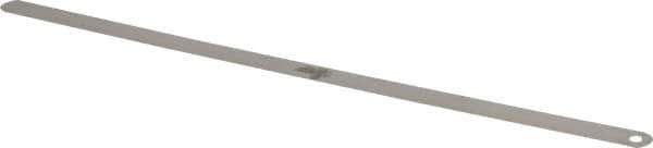 Starrett - 0.0025 Inch Thick x 1/2 Inch Wide x 12 Inch Leaf Length, Parallel Feeler Gage - Tempered Steel - Top Tool & Supply