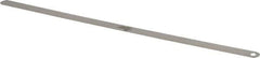 Starrett - 0.0025 Inch Thick x 1/2 Inch Wide x 12 Inch Leaf Length, Parallel Feeler Gage - Tempered Steel - Top Tool & Supply