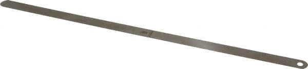 Starrett - 0.004 Inch Thick x 1/2 Inch Wide x 12 Inch Leaf Length, Parallel Feeler Gage - Tempered Steel - Top Tool & Supply