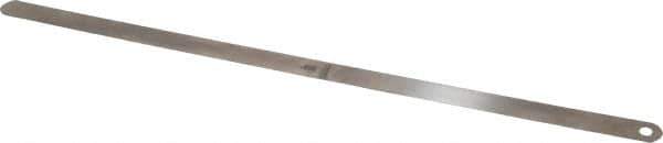 Starrett - 0.005 Inch Thick x 1/2 Inch Wide x 12 Inch Leaf Length, Parallel Feeler Gage - Tempered Steel - Top Tool & Supply