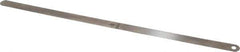 Starrett - 0.005 Inch Thick x 1/2 Inch Wide x 12 Inch Leaf Length, Parallel Feeler Gage - Tempered Steel - Top Tool & Supply