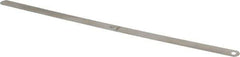 Starrett - 0.007 Inch Thick x 1/2 Inch Wide x 12 Inch Leaf Length, Parallel Feeler Gage - Tempered Steel - Top Tool & Supply