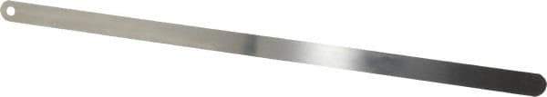 Starrett - 0.009 Inch Thick x 1/2 Inch Wide x 12 Inch Leaf Length, Parallel Feeler Gage - Tempered Steel - Top Tool & Supply