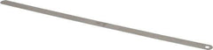 Starrett - 0.011 Inch Thick x 1/2 Inch Wide x 12 Inch Leaf Length, Parallel Feeler Gage - Tempered Steel - Top Tool & Supply