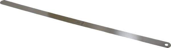 Starrett - 0.022 Inch Thick x 1/2 Inch Wide x 12 Inch Leaf Length, Parallel Feeler Gage - Tempered Steel - Top Tool & Supply