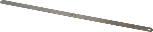 Starrett - 0.023 Inch Thick x 1/2 Inch Wide x 12 Inch Leaf Length, Parallel Feeler Gage - Tempered Steel - Top Tool & Supply