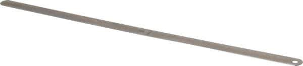 Starrett - 0.025 Inch Thick x 1/2 Inch Wide x 12 Inch Leaf Length, Parallel Feeler Gage - Tempered Steel - Top Tool & Supply